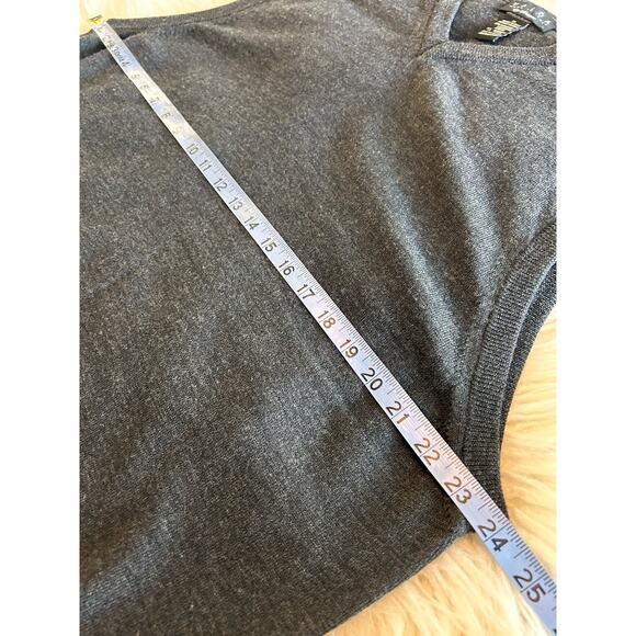 Valda by Toscano Men's Merino Wool V-Neck Knit Sweater Vest Pullover Gray SZ XL - Picture 8 of 8